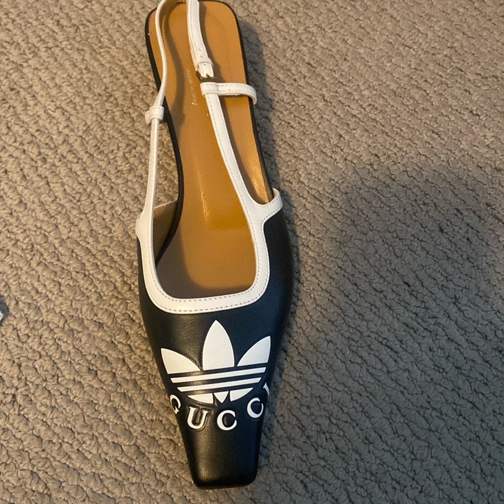 Gucci addidas brand new in box kitten heel size 36